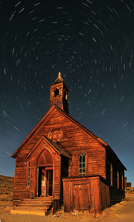 Bodie Church Star Trails